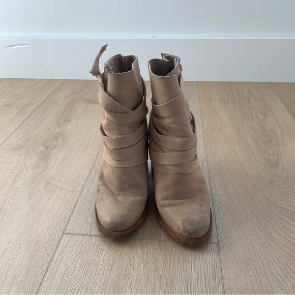 Free People Royal Rush Leather Ankle Boots Size 36 - Picture 3 of 9